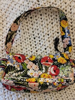 Vera Bradley Quilted Floral Shoulder Bag in Rare Poppy Print